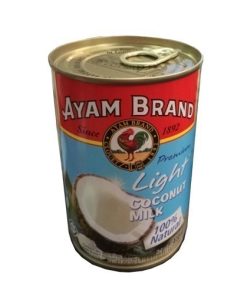 Nước cốt dừa nguyên chất ít béo "Light" hiệu Ayam - hộp 400ml