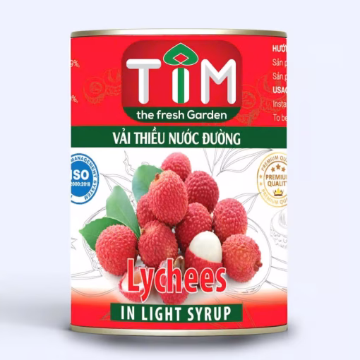 Vải Thiều Ngâm Nước Đường TIM 560g