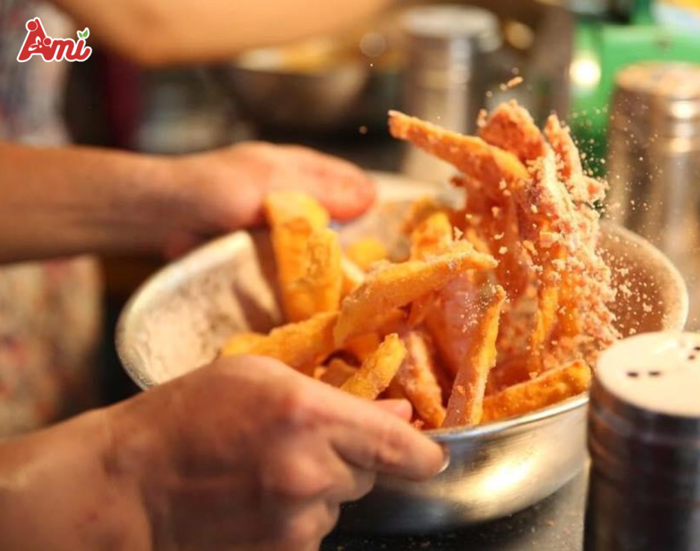 khoai tây lắc bột phô mai